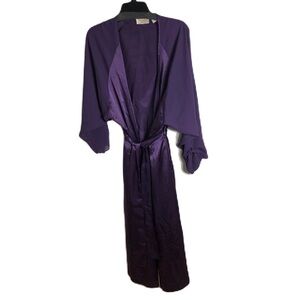 Vintage Victoria’s Secret Purple Silky Robe Medium Large Women’s
